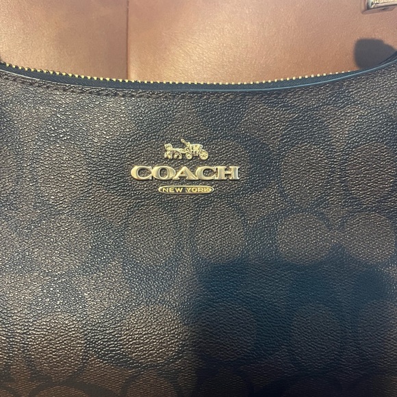 Coach Teri Signature Brown Shoulder Bag - Picture 3 of 16